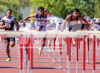 Thumbnail 3 in AIA Boys Track & Field Championships  (100/110 Meter Hurdles) photogallery.