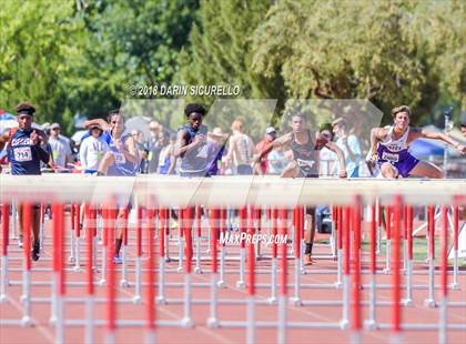 Thumbnail 1 in AIA Boys Track & Field Championships  (100/110 Meter Hurdles) photogallery.