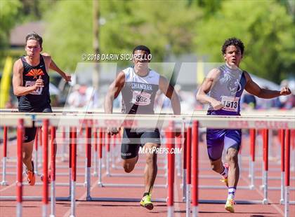 Thumbnail 3 in AIA Boys Track & Field Championships  (100/110 Meter Hurdles) photogallery.