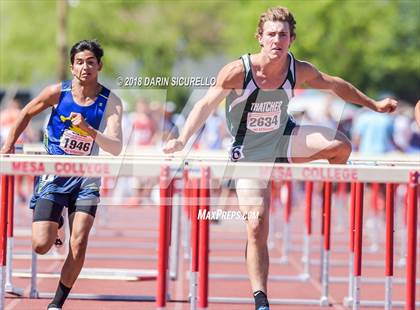 Thumbnail 1 in AIA Boys Track & Field Championships  (100/110 Meter Hurdles) photogallery.