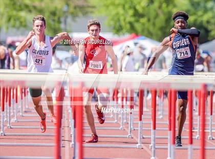 Thumbnail 1 in AIA Boys Track & Field Championships  (100/110 Meter Hurdles) photogallery.