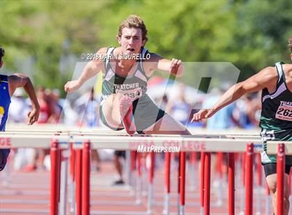 Thumbnail 3 in AIA Boys Track & Field Championships  (100/110 Meter Hurdles) photogallery.