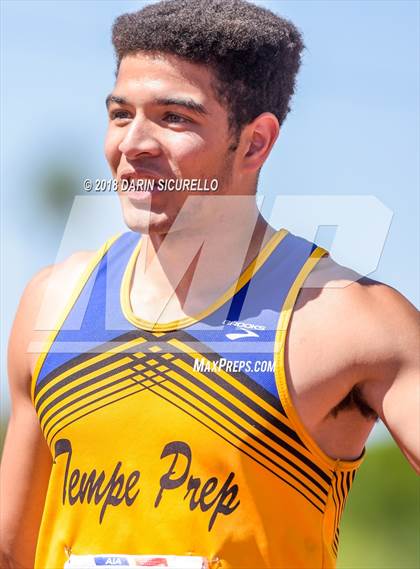 Thumbnail 1 in AIA Boys Track & Field Championships  (100/110 Meter Hurdles) photogallery.