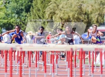 Thumbnail 1 in AIA Boys Track & Field Championships  (100/110 Meter Hurdles) photogallery.