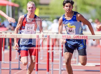 Thumbnail 3 in AIA Boys Track & Field Championships  (100/110 Meter Hurdles) photogallery.