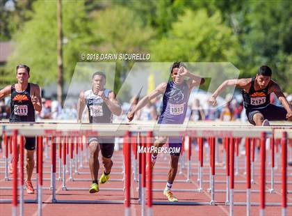 Thumbnail 1 in AIA Boys Track & Field Championships  (100/110 Meter Hurdles) photogallery.