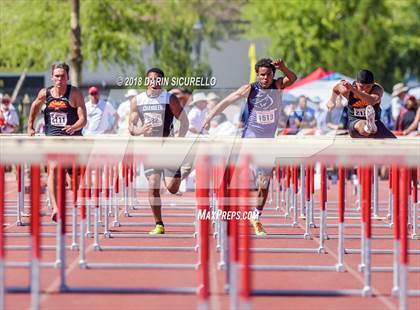 Thumbnail 1 in AIA Boys Track & Field Championships  (100/110 Meter Hurdles) photogallery.