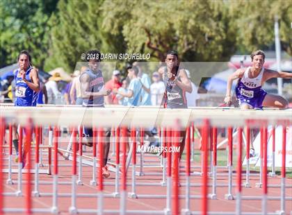 Thumbnail 2 in AIA Boys Track & Field Championships  (100/110 Meter Hurdles) photogallery.