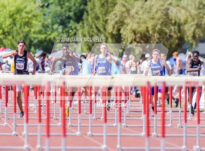 Thumbnail 3 in AIA Boys Track & Field Championships  (100/110 Meter Hurdles) photogallery.
