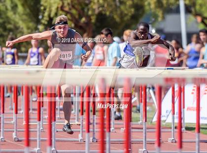 Thumbnail 1 in AIA Boys Track & Field Championships  (100/110 Meter Hurdles) photogallery.