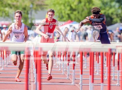 Thumbnail 2 in AIA Boys Track & Field Championships  (100/110 Meter Hurdles) photogallery.