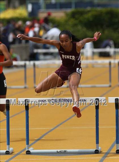 Thumbnail 2 in CIF NCS Meet of Champions (Girls 300M Hurdles - Prelims and Finals) photogallery.