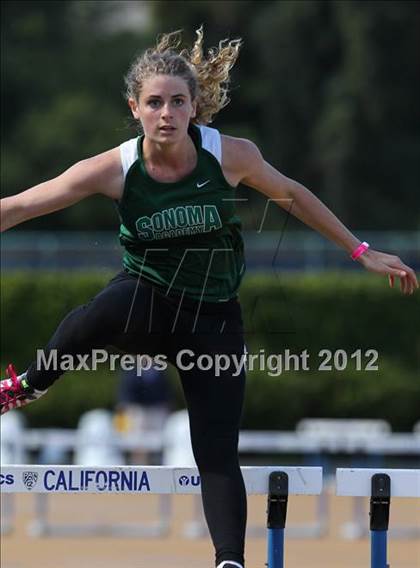 Thumbnail 2 in CIF NCS Meet of Champions (Girls 300M Hurdles - Prelims and Finals) photogallery.