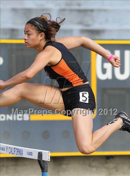 Thumbnail 2 in CIF NCS Meet of Champions (Girls 300M Hurdles - Prelims and Finals) photogallery.