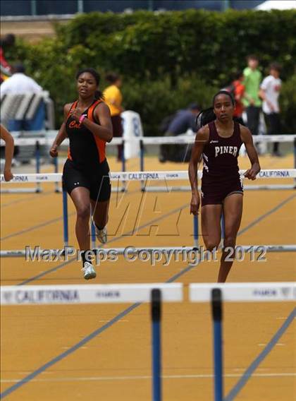 Thumbnail 2 in CIF NCS Meet of Champions (Girls 300M Hurdles - Prelims and Finals) photogallery.