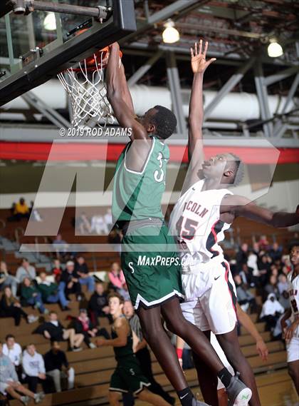 Thumbnail 3 in Lincoln Southwest vs. Lincoln High (Heartland Athletic Conference Tournament) photogallery.