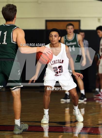 Thumbnail 2 in Lincoln Southwest vs. Lincoln High (Heartland Athletic Conference Tournament) photogallery.