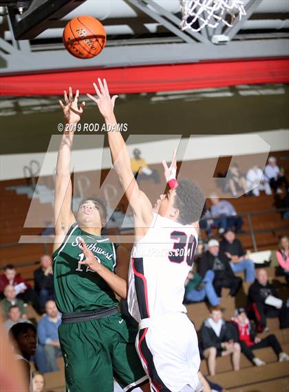 Thumbnail 1 in Lincoln Southwest vs. Lincoln High (Heartland Athletic Conference Tournament) photogallery.