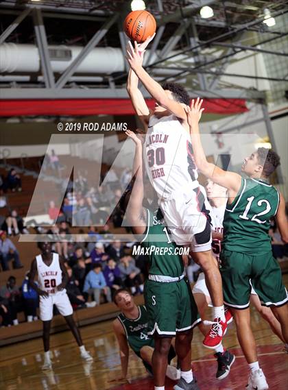 Thumbnail 3 in Lincoln Southwest vs. Lincoln High (Heartland Athletic Conference Tournament) photogallery.