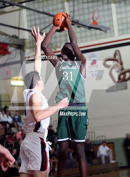 Thumbnail 2 in Lincoln Southwest vs. Lincoln High (Heartland Athletic Conference Tournament) photogallery.