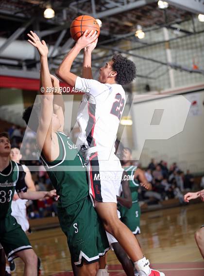 Thumbnail 2 in Lincoln Southwest vs. Lincoln High (Heartland Athletic Conference Tournament) photogallery.