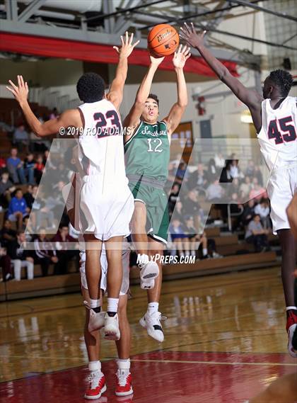 Thumbnail 2 in Lincoln Southwest vs. Lincoln High (Heartland Athletic Conference Tournament) photogallery.
