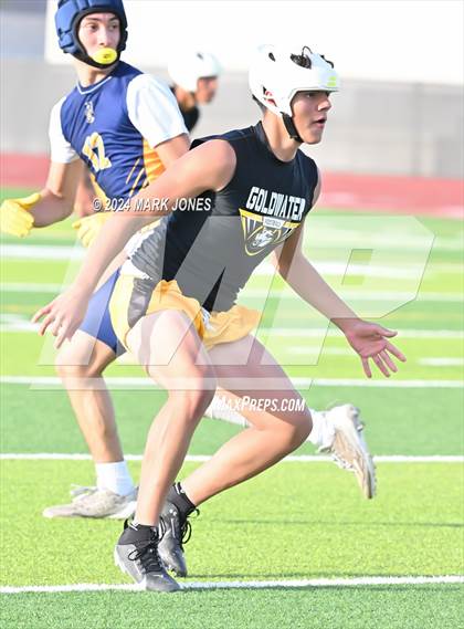 Thumbnail 1 in Goldwater vs. Bourgade Catholic (Goldwater 7 on 7 Tournament) photogallery.