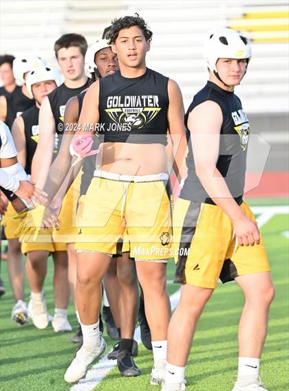 Thumbnail 2 in Goldwater vs. Bourgade Catholic (Goldwater 7 on 7 Tournament) photogallery.