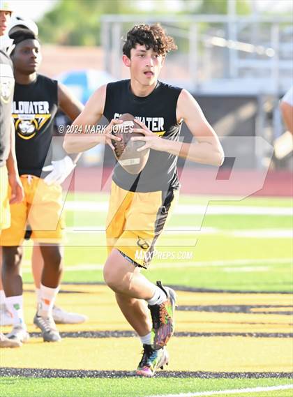 Thumbnail 1 in Goldwater vs. Bourgade Catholic (Goldwater 7 on 7 Tournament) photogallery.