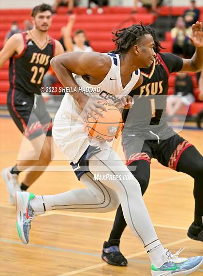 Thumbnail 1 in Florida State University High School vs Xaverian  (Sun Bash Tourney) photogallery.