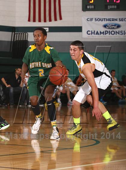 Thumbnail 2 in Notre Dame @ Yeshiva University (CIF SS Playoffs) photogallery.