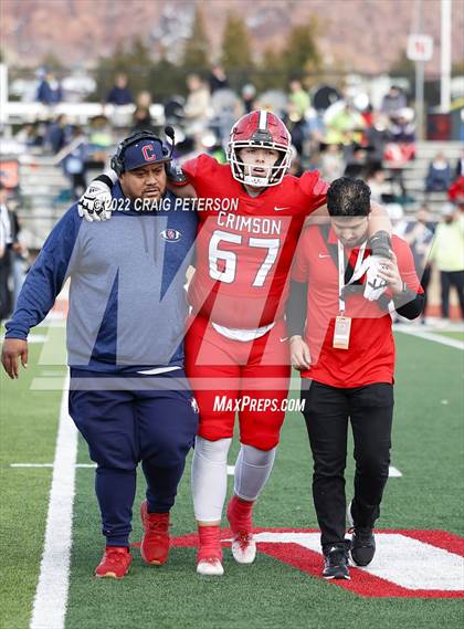 Thumbnail 3 in Crimson Cliffs vs. Ridgeline (UHSAA 4A Semifinal) photogallery.