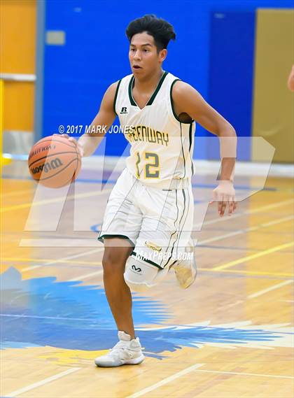 Thumbnail 1 in Greenway vs. Sunrise Mountain (Sunnyslope Hoopsgiving Tournament) photogallery.