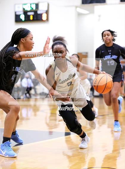 Thumbnail 3 in Lovejoy @ Carrollton (GHSA 6A Girls Semi-Final) photogallery.