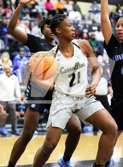 Thumbnail 2 in Lovejoy @ Carrollton (GHSA 6A Girls Semi-Final) photogallery.