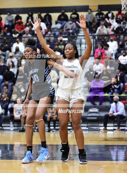Thumbnail 3 in Lovejoy @ Carrollton (GHSA 6A Girls Semi-Final) photogallery.
