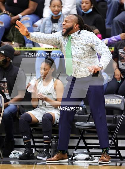 Thumbnail 3 in Lovejoy @ Carrollton (GHSA 6A Girls Semi-Final) photogallery.