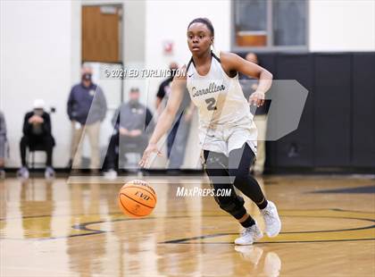 Thumbnail 3 in Lovejoy @ Carrollton (GHSA 6A Girls Semi-Final) photogallery.