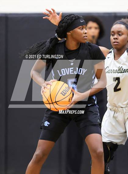 Thumbnail 3 in Lovejoy @ Carrollton (GHSA 6A Girls Semi-Final) photogallery.