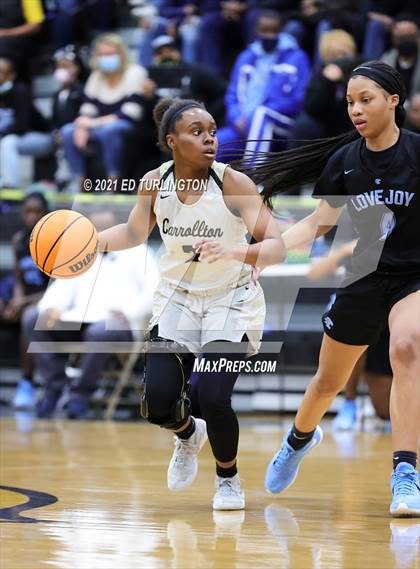 Thumbnail 2 in Lovejoy @ Carrollton (GHSA 6A Girls Semi-Final) photogallery.