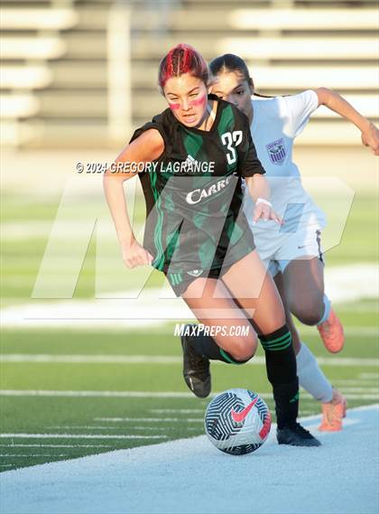 Thumbnail 1 in Crowley vs Southlake Carroll (UIL 6A Soccer Bi-District) photogallery.