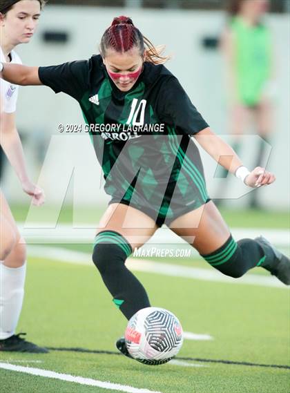 Thumbnail 2 in Crowley vs Southlake Carroll (UIL 6A Soccer Bi-District) photogallery.