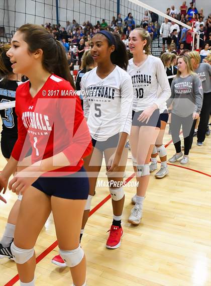 Thumbnail 2 in Scottsdale Christian Academy vs. Veritas Prep (AIA 2A Final Intros & Awards Photos) photogallery.