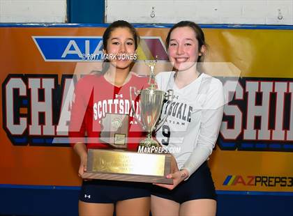 Thumbnail 1 in Scottsdale Christian Academy vs. Veritas Prep (AIA 2A Final Intros & Awards Photos) photogallery.