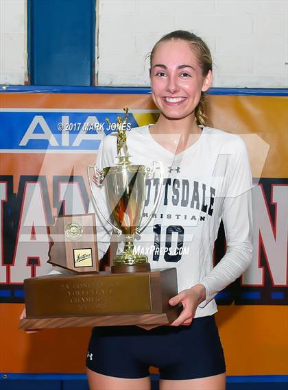 Thumbnail 2 in Scottsdale Christian Academy vs. Veritas Prep (AIA 2A Final Intros & Awards Photos) photogallery.