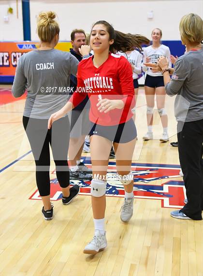 Thumbnail 1 in Scottsdale Christian Academy vs. Veritas Prep (AIA 2A Final Intros & Awards Photos) photogallery.