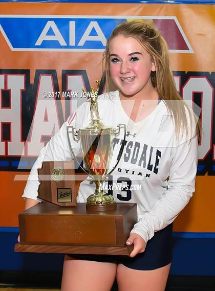 Thumbnail 1 in Scottsdale Christian Academy vs. Veritas Prep (AIA 2A Final Intros & Awards Photos) photogallery.