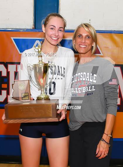 Thumbnail 1 in Scottsdale Christian Academy vs. Veritas Prep (AIA 2A Final Intros & Awards Photos) photogallery.