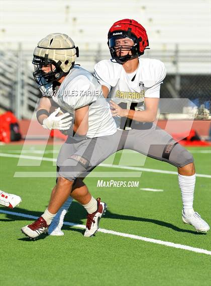Thumbnail 2 in Arbor View vs Faith Lutheran (Scrimmage II) photogallery.