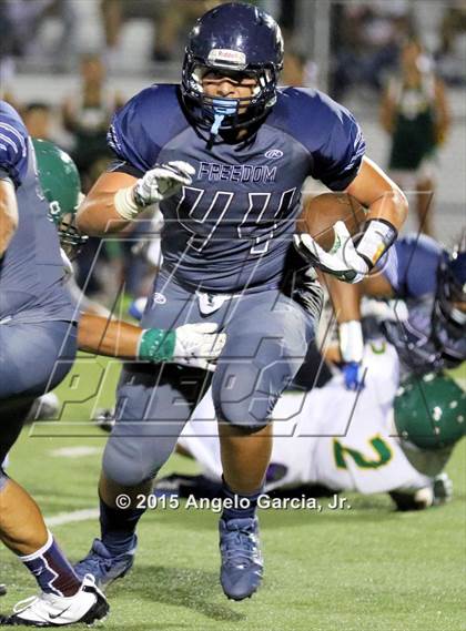 Thumbnail 1 in Tracy Bulldogs @ Freedom Falcons  photogallery.